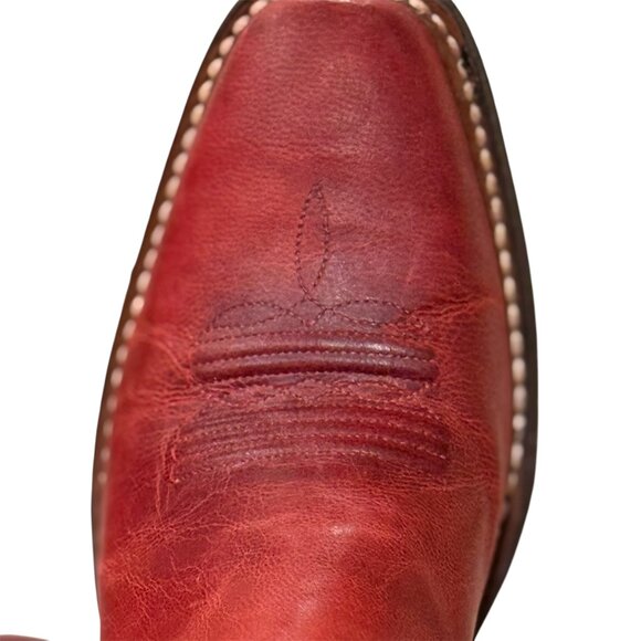 Womens Ariat Red Cowboy Boots Size 6.5 - Picture 8 of 10